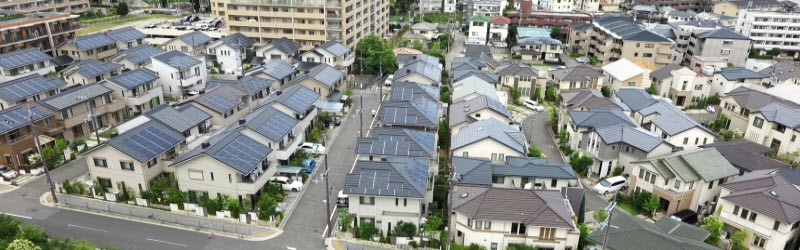 日本のとある街並み